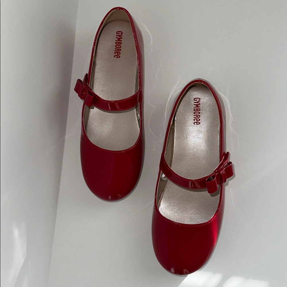 NWOT GYMBOREE Shiny Red Mary Jane Dress Shoes Size 3 - Picture 13 of 13